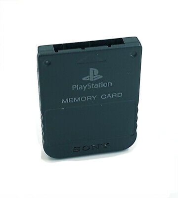 Carte Mémoire Officielle Noire en boîte - Playstation One