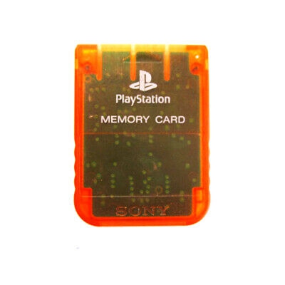 Carte Mémoire Officielle Orange - Playstation One