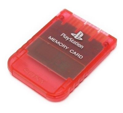 Carte Mémoire Officielle Rouge  - Playstation One