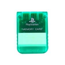 Carte Mémoire Officielle Verte - Playstation One