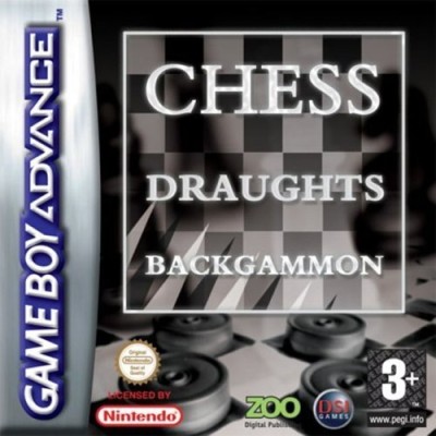 Pack de 3 jeux backgamonn chess draughts - Game Boy Advance