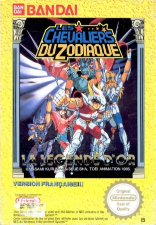 Les chevaliers du Zodiaque en boite - NES