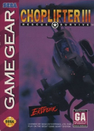 Choplifter III (import USA) - Game Gear