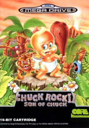 Chuck Rock II: Son of Chuck en boîte - Megadrive