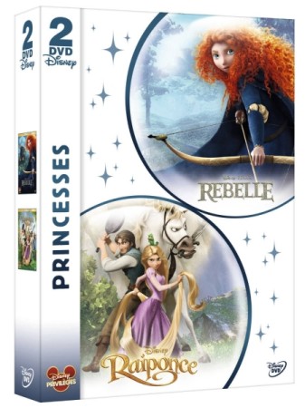 coffret princesse rebelle + raiponce - DVD