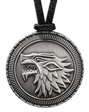 Pendentif sceau stark Noble Collection - Game of Thrones - Bijouterie
