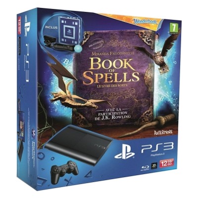 Console Playstation 3 Ultra Slim (12 Go) + Wonderbook : Book of Spells - Playstation 3