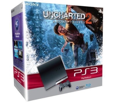 Console Playstation 3 Slim (250 Go) et Uncharted 2 - Playstation 3
