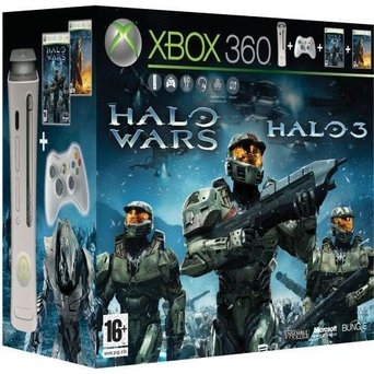 Console Premium 60Go - Pack Halo Wars et Halo 3 - Xbox 360