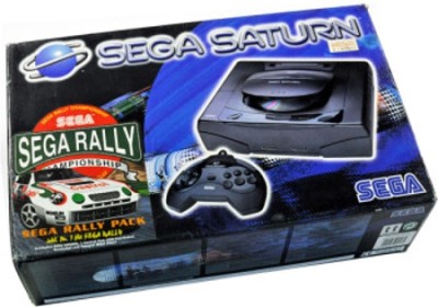 Console Sega Saturn et Sega Rally Championship en boîte  - Saturn