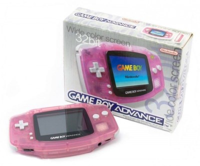 Console Game Boy Advance Rose Transparente en boîte  - Game Boy Advance