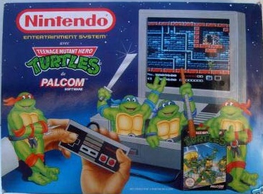 Console NES Control Deck et Teenage Mutant Hero Turtles en boîte - NES