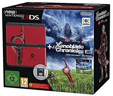 Console New Nintendo 3DS Noire et Xenoblade Chronicles 3D en boîte  - 3DS