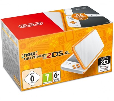 Console New Nintendo 2DS XL Blanc Orange en boîte - 3DS