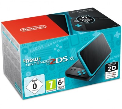 Console New Nintendo 2DS XL Noire Turquoise (En Boite) - 3DS