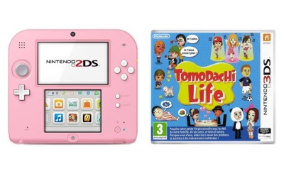 Console Nintendo 2DS Rose - Tomodachi Life - 3DS