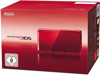 Console Nintendo 3DS - Rouge Métal en boîte  - 3DS