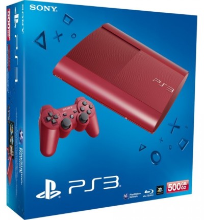 Console Playstation 3 Ultra Slim (500 Go) - Rouge (En Boite) - Playstation 3