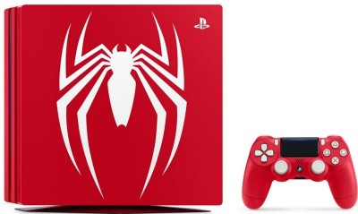 Console Playstation 4 Pro (1 To) Rouge Édition Limitée Spider-Man (sans jeu) - Playstation 4 