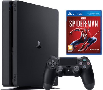 Console Playstation 4 Slim (1 To) et Spider-Man   - Playstation 4 