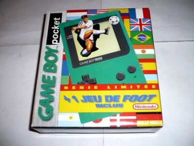 Console Game Boy Pocket Verte et Soccer (en boîte) - Game Boy