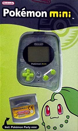 Console Pokémon Mini Verte et Pokémon Party en boîte - Game Boy