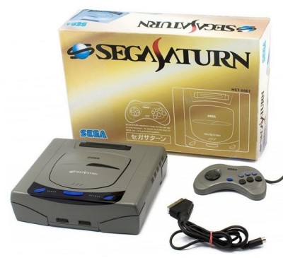 Console Sega Saturn Japonaise Grise en boîte  - Saturn
