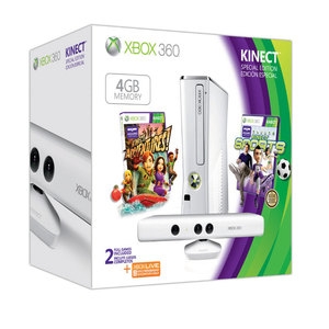 Console Xbox 360 Slim (4 Go) - Blanche et Kinect Edition Spéciale - Xbox 360