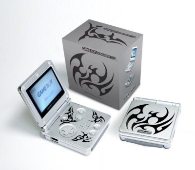 Console Game Boy Advance SP Grise Tribal (En Boîte) - Game Boy Advance