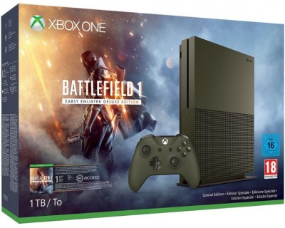 Console Xbox One S (1 To) - Édition Limitée Battlefield 1 en boîte - Xbox One