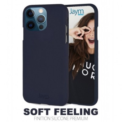 Coque Premium Soft Feeling Compatible iPhone 12 Pro Max Bleue - Accessoires