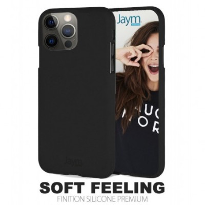 Coque Premium Soft Feeling Compatible iPhone 12 Pro Max Noir - Accessoires