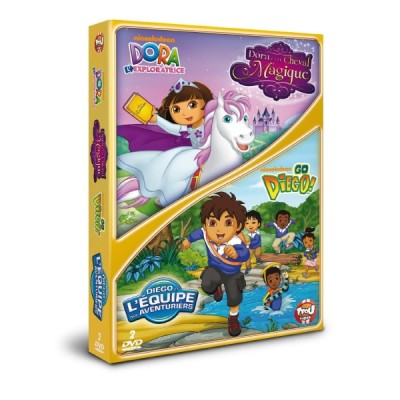dora l'exploratrice dora et le cheval magique + diego et l'équipe des avanturiers   - DVD