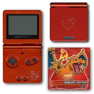 Console Game Boy Advance SP Rouge Dracaufeu (import USA) - Game Boy Advance