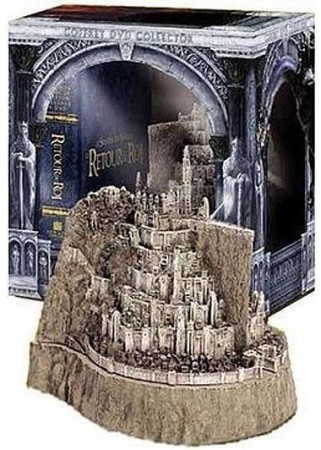 Le seigneur des anneaux retour du roi 4 dvd et statues - DVD