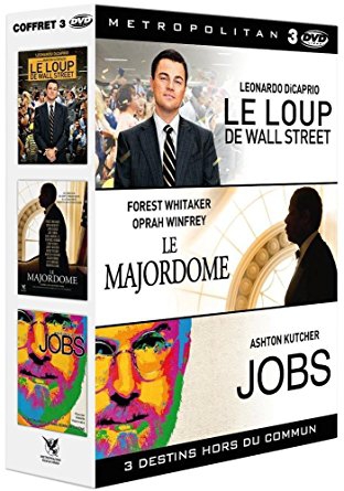  Le Loup de Wall Street + Le Majordome + Jobs - DVD