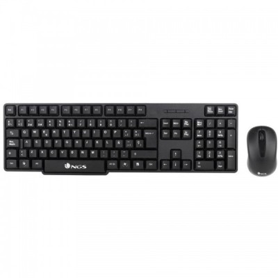 Pack 2en1 clavier / souris sans fil NGS Euphoria noir - Multimedia