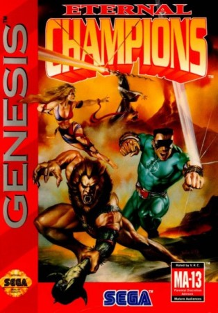 Eternal Champions (import USA) en boîte  - Megadrive