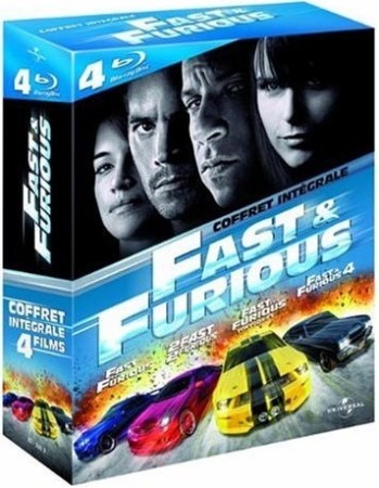 Fast & Furious - Intégrale 1 à 4 - BluRay