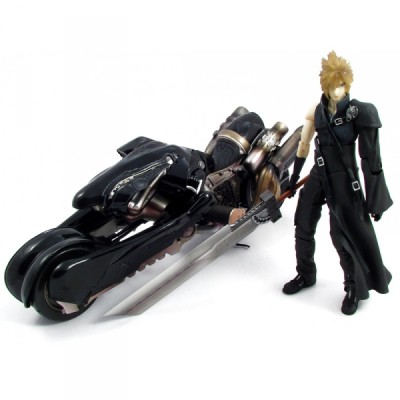 Figurine Cloud Strife & Fenrir - Final Fantasy VII : Advent Children Play Arts Kai - Figurine