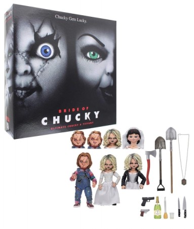 Pack de 2 Figurines Bride of Chucky - Ultimate Chucky & Tiffany  - Figurine