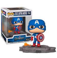 Fig Pop Deluxe Avenger Captain America 589 - Figurine