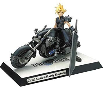 Figurine Cloud Strife & Moto Hardy Daytona - Final Fantasy VII Play Arts Vol.1 - Figurine
