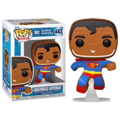 Figurine Pop Holiday Gingerbread Superman DC Comics N° 443 - Figurine