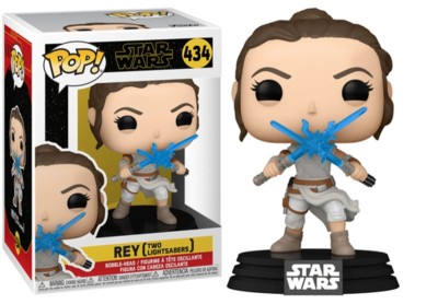 Figurine Pop Rey with 2 lightsabers Star Wars 9 N° 434 - Figurine