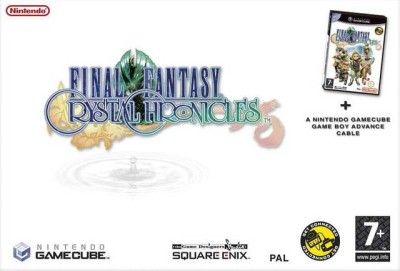 Final Fantasy: Crystal Chronicles et câble GBA en boîte sous blister - GameCube