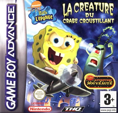 Bob l'Eponge : La Créature du Crabe Croustillant en boîte  - Game Boy Advance