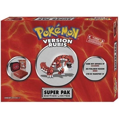 Console Game Boy Advance SP Pokemon Rouge Rubis pack - Game Boy Advance