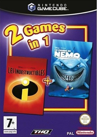 Pack de 2 jeux le monde de nemo et les indestructibles - GameCube