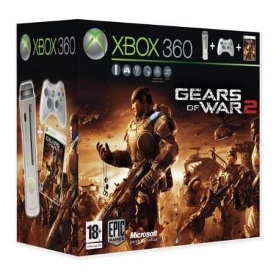 Console Xbox 360 (60 Go) + Gears of War 2 en boîte  - Xbox 360